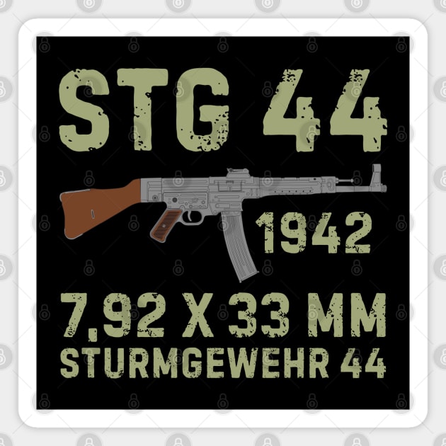 German assault rifle StG 44 for the gun lover Magnet by FAawRay